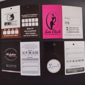 tags para roupas