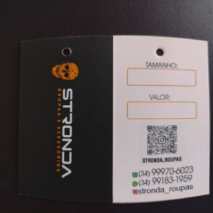 tags para roupas