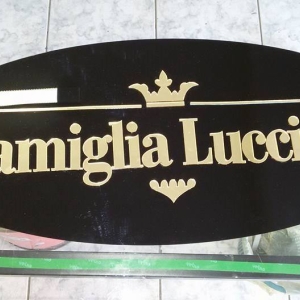 Placa com Adesivo